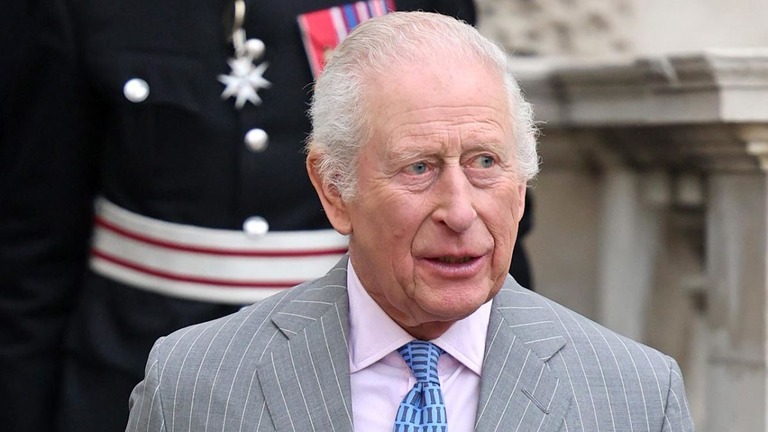 展示会に出席した英チャールズ国王＝２６日、英ロンドンのサマセット・ハウス/Chris Jackson/Getty Images