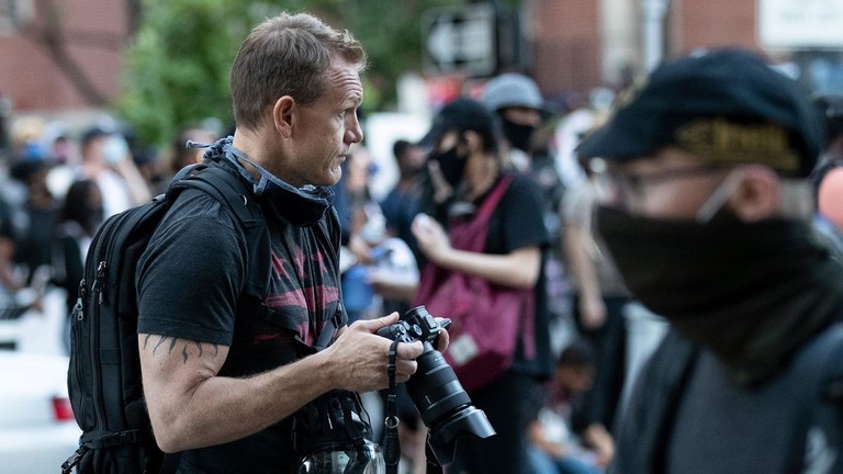 ＡＰ通信のカメラマン、エバン・ブッチ氏/Alex Brandon/AP
