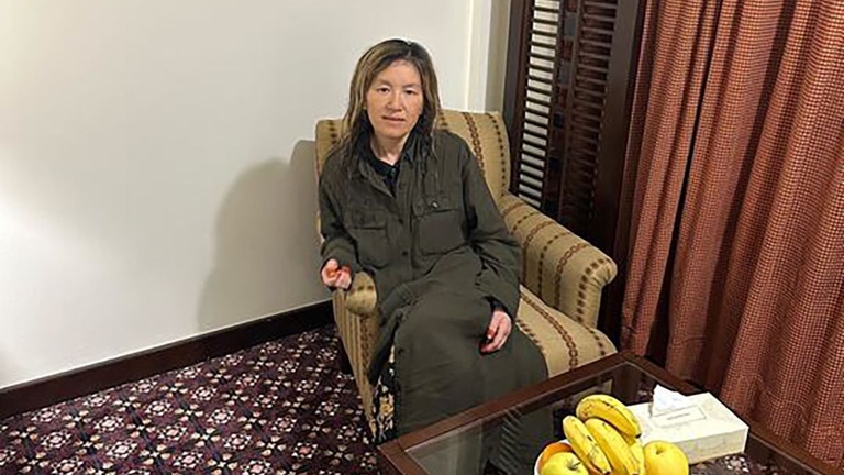 解放された米国人女性のフェイ・ホール氏/Diplomatic Source in Kabul