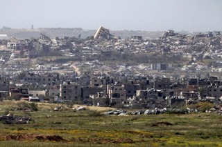 イスラエル軍の攻撃で破壊されたガザ地区の建物