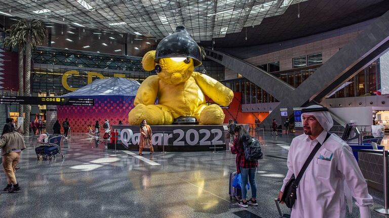 ２位はカタールのハマド国際空港。２０１４年に創業し、２４年は５２７０万人が利用した/Christopher Pike/Bloomberg/Getty Images