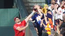 ファンがトラウトのグラブからボールを「強奪」　米大リーグ