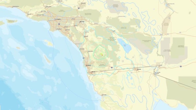 米カリフォルニア州南部でＭ５．２の地震が発生した/USGS