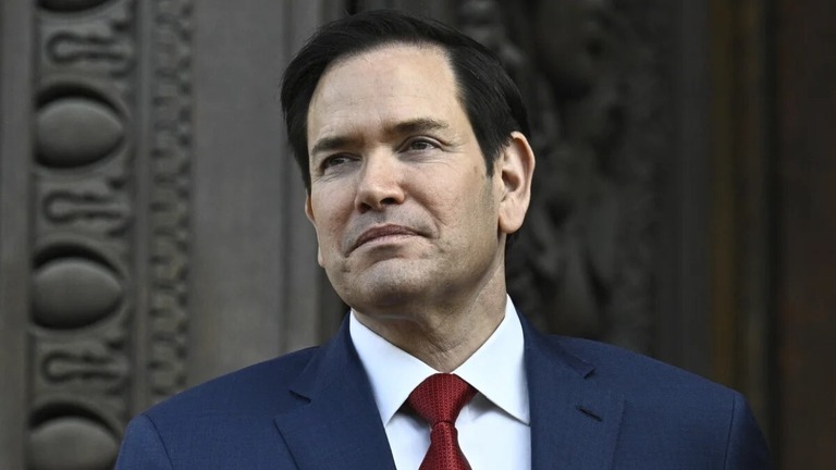 ルビオ米国務長官/Julien de Rosa/AFP/Getty Images