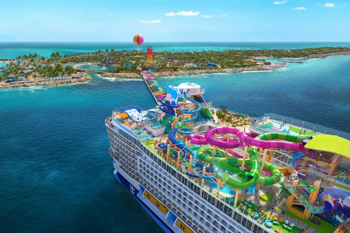 8月に就航予定の「スター・オブ・ザ・シーズ」の完成予想図/Royal Caribbean International