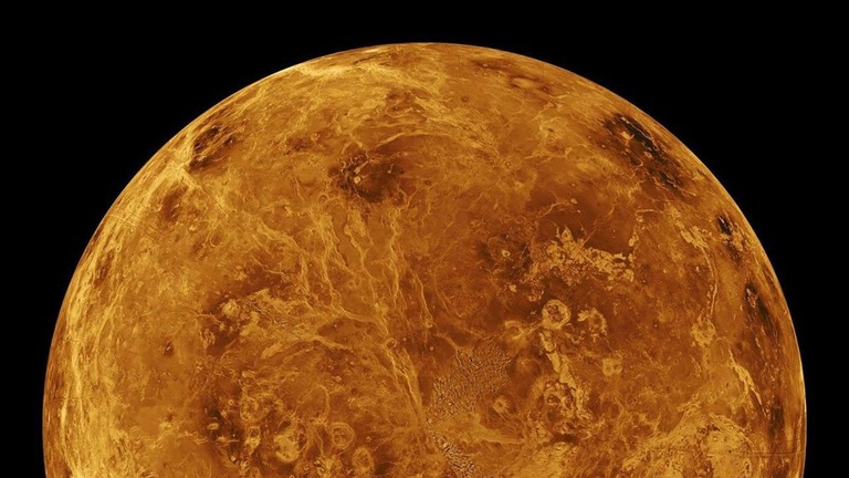 ＮＡＳＡの探査機「マゼラン」の観測データをもとに作成された金星の北半球の画像/PL-Caltech/NASA