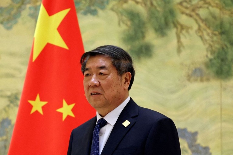 中国の何立峰（ホーリーフォン）副首相＝１月、中国・北京/Florence Lo/Reuters