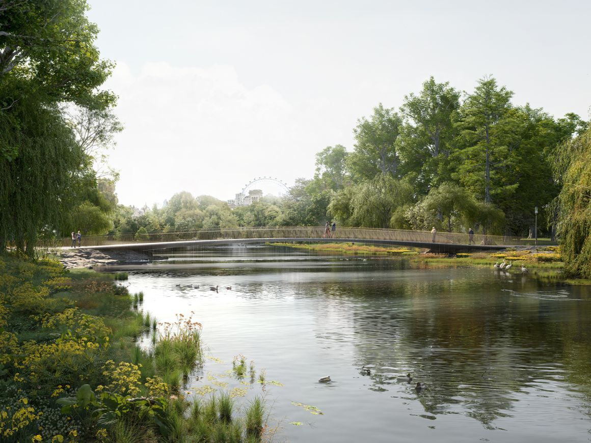 J&Lギボンズが提案した岩の橋/Courtesy Malcolm Reading Consultants