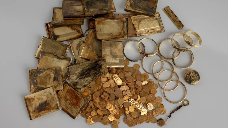 東欧チェコの北東部で、金貨５９８枚を含む「財宝」が発見されたが、どこから来たのかは不明だ/Museum of Eastern Bohemia