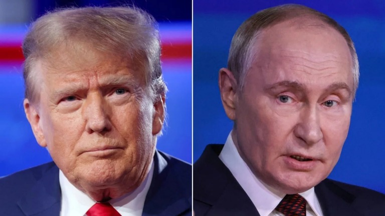 トランプ米大統領とロシアのプーチン大統領が１９日に電話会談を行ったが、その後もウクライナとロシアのドローンによる攻撃は続いている/Reuters/Getty Images