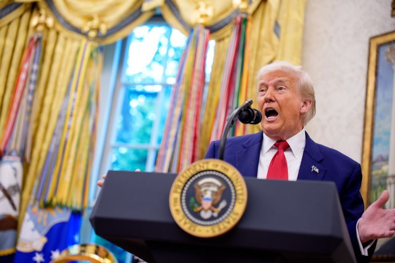 「ＴＡＣＯ」について問われたトランプ氏、記者を一蹴 - CNN.co.jp