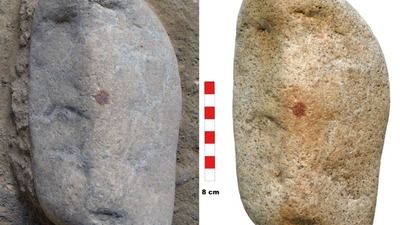 考古学的遺物に残る謎の赤い印、警察の鑑識課が解明に一役　スペイン中部