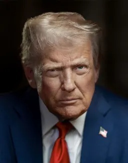 このほど公開されたトランプ氏の公式写真/The White House