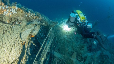 英国沖で１９世紀の沈没船発見、長年の海事の謎が明らかに 