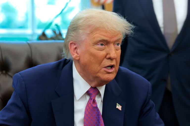 ロサンゼルス地域の州兵駐留は「危険がなくなるまで」続くとトランプ氏が述べた/Anna Moneymaker/Getty Images