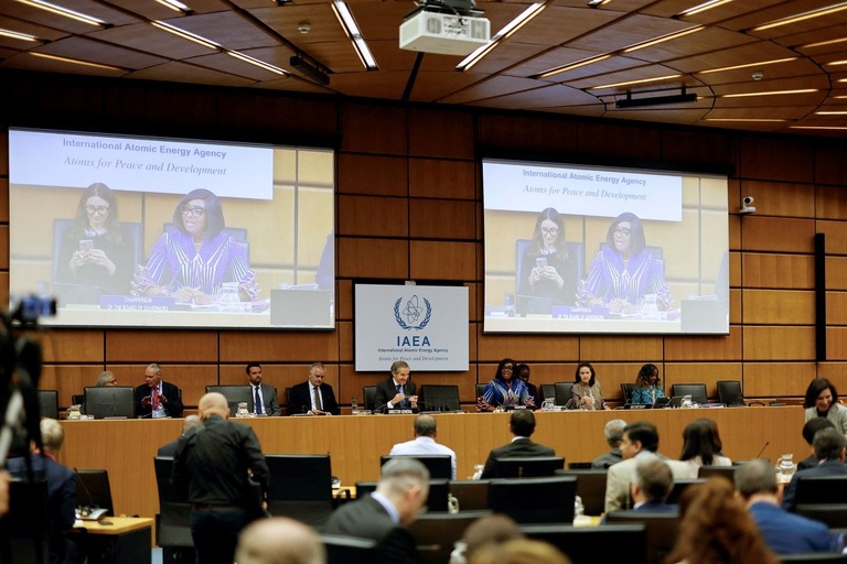 開始前のＩＡＥＡ理事会＝９日、オーストリア首都ウィーン/Lisa Leutner/Reuters