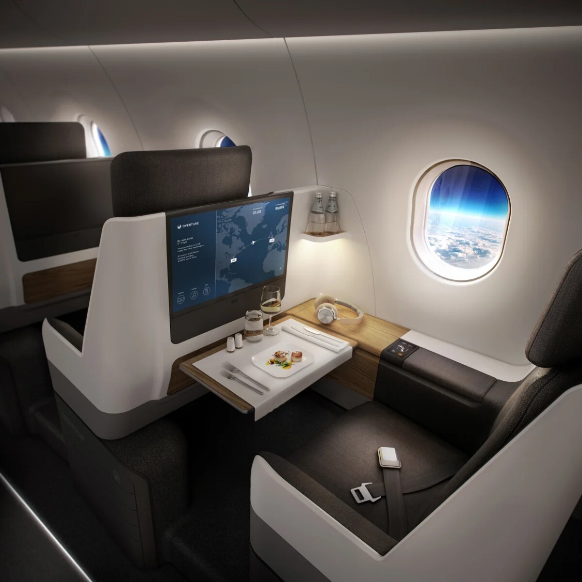 ブームの旅客機が乗せるのはビジネスクラスの乗客のみになる見通しだ/Boom Supersonic