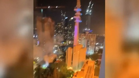 テルアビブの軍事施設付近にミサイル着弾