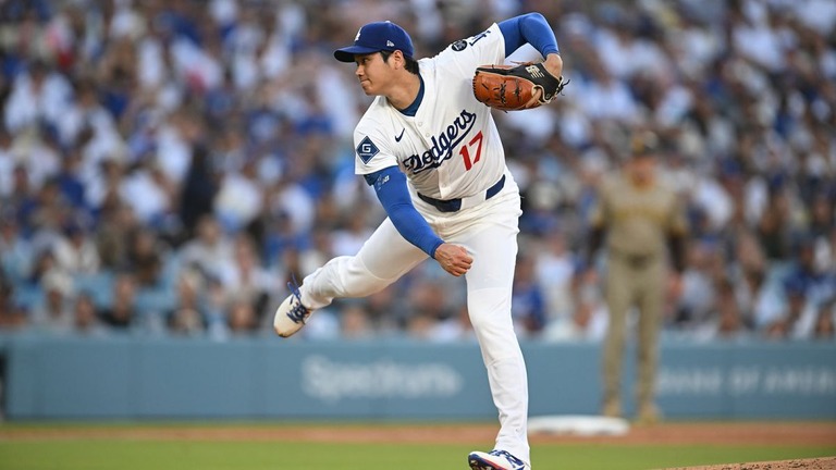 大谷翔平は２０２３年８月以来となる公式戦の登板となった/Kyusung Gong/AP