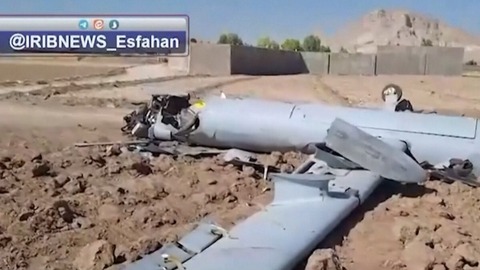 撃墜されたイスラエルの「ヘルメス」ドローン、映像公開