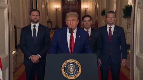 トランプ氏が演説、イラン攻撃は「華々しい軍事的成功」