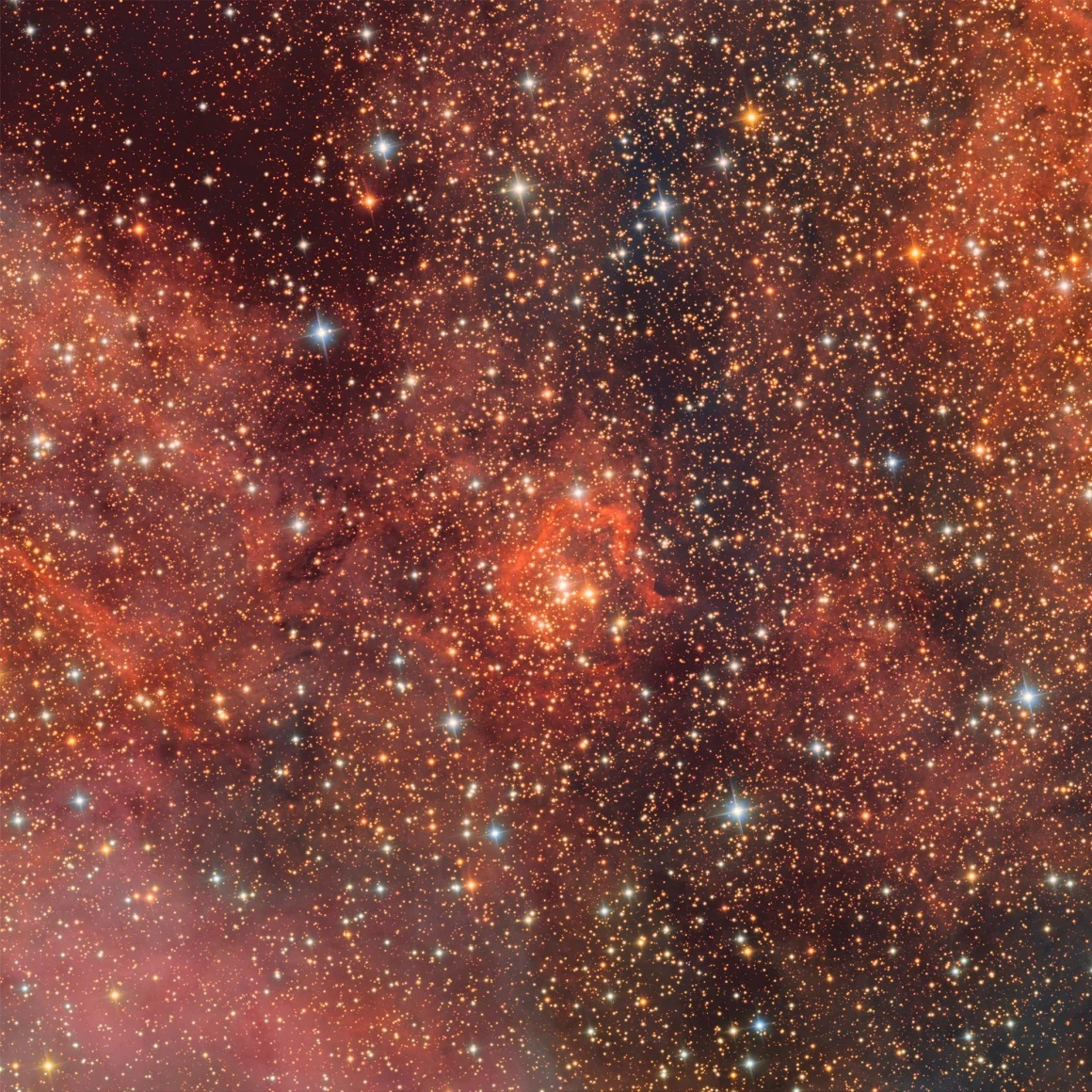 散開星団Bochum 14には同一の巨大分子雲から形成された数千個の星が含まれる/RubinObs/NOIRLab/SLAC/NSF/DOE/AURA
