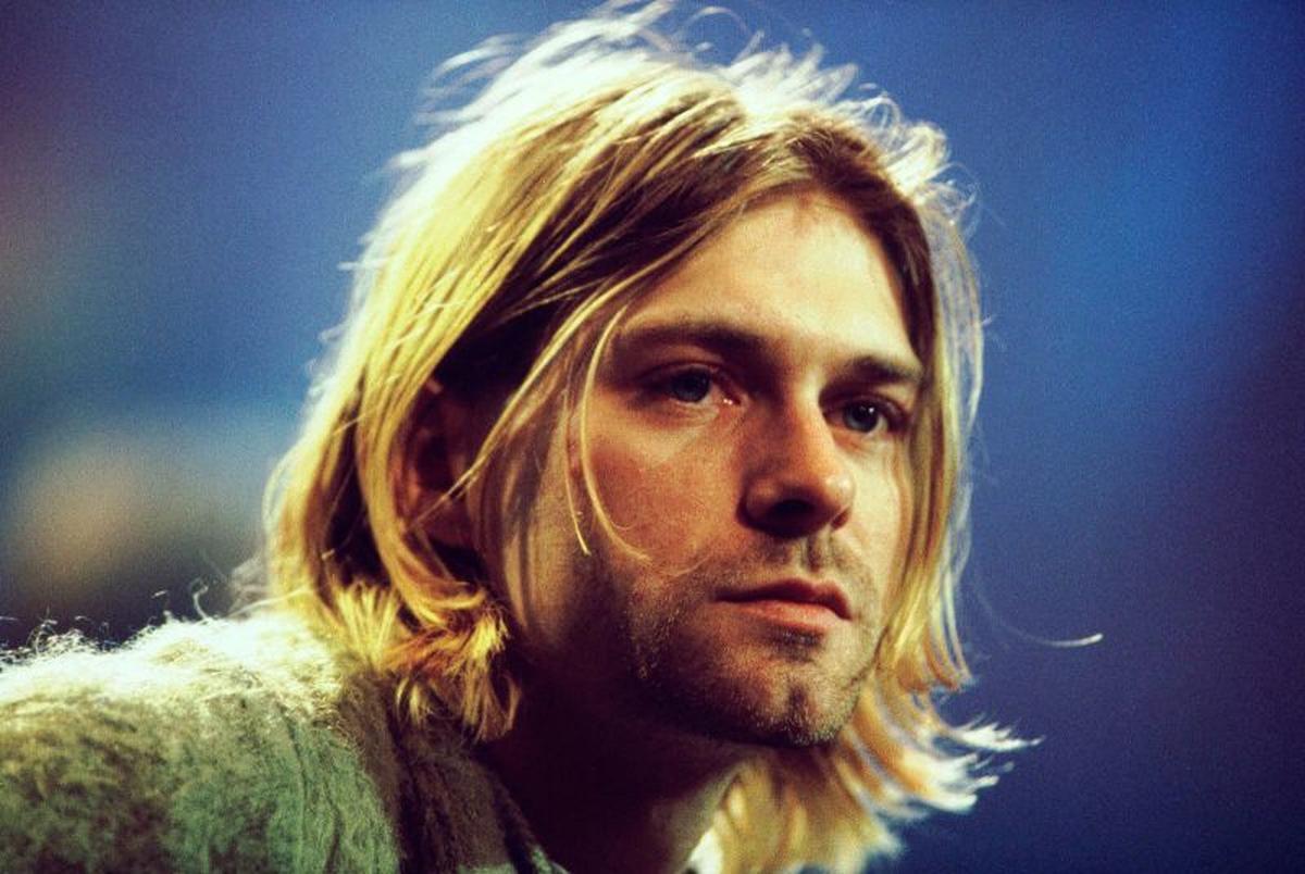 ＭＴＶアンプラグドの収録に臨むカート・コバーン＝１９９３年、ニューヨーク