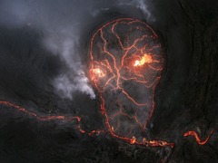 アイスランドのファグラダルスフィヤル火山の写真。２位に入賞