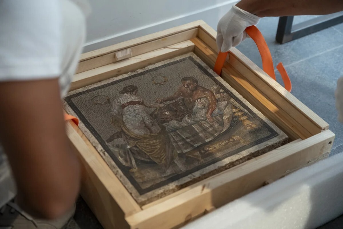 モザイク画はローマ時代の邸宅の床を飾っていた可能性がある/MIC/Archaeological Park of Pompei
