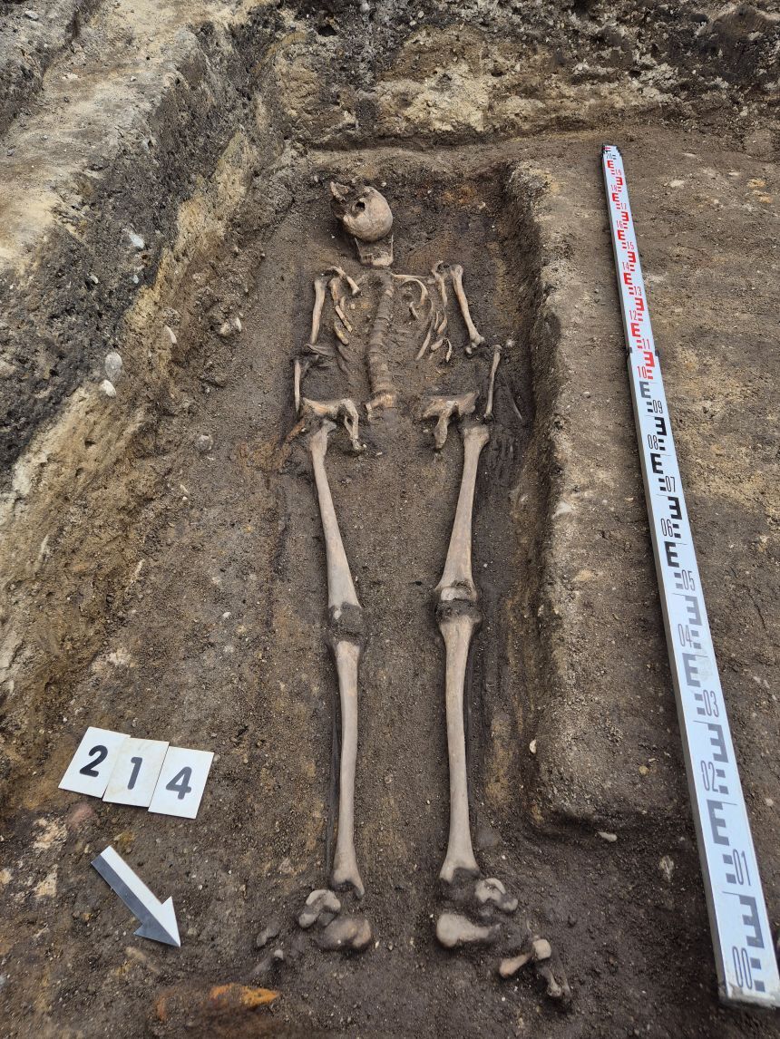 見つかった騎士の遺骨は当時の平均身長を大きく上回っていた/S. Kurzyńska/ArcheoScan