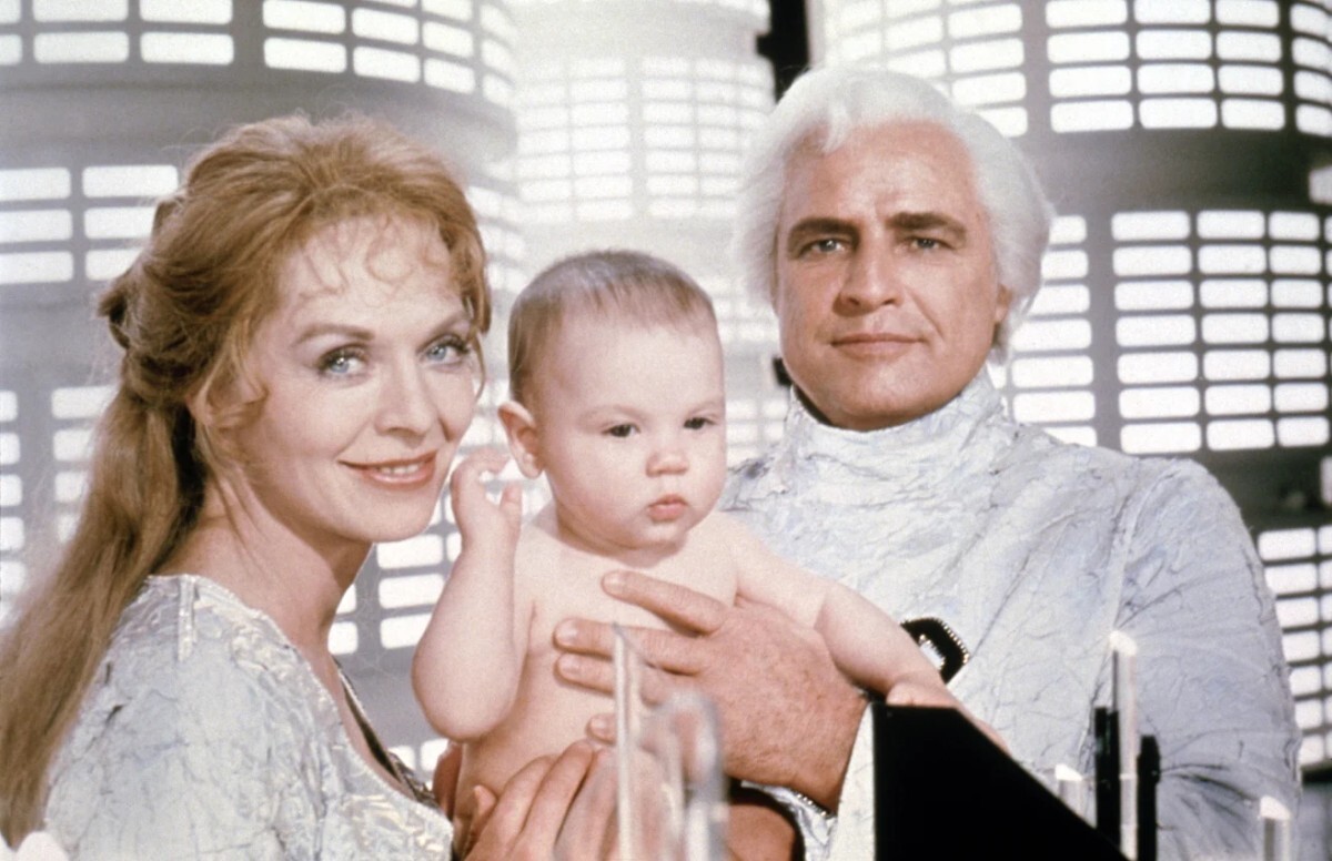 1978年の映画では、スザンナ・ヨークとマーロン・ブランドがスーパーマンの両親を演じた/Warner Bros/DC Comics/Kobal/Shutterstock