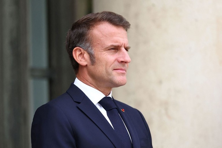 フランスのマクロン大統領/Abdul Saboor/Reuters