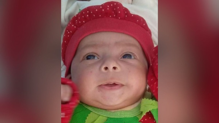 ゼイナブ・アブ・ハリブちゃん＝３月/Obtained by CNN
