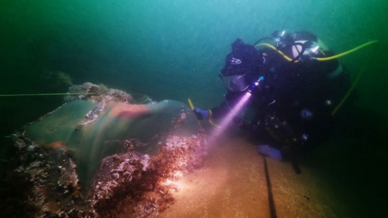 英海軍の軍艦「ノーサンバーランド」は１７０３年、英南東部沖で沈没した/Historic England