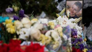 クラマトルスクへのロシア軍の空爆で、１０歳のティムール・フリホレンコ君が死亡した