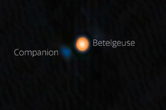オリオン座のベテルギウス、隠れた伴星が公転している可能性