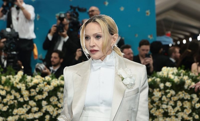 米歌手のマドンナさんが１１日、ローマ教皇レオ１４世にガザ地区を訪れるよう呼びかけた。写真は今年５月に撮影されたもの/Dimitrios Kambouris/Getty Images/File