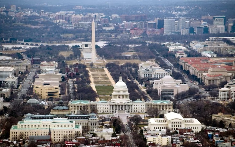  米首都ワシントンの街並み＝２０１０年１月２９日/SAUL LOEB/AFP via Getty Images Saul Loeb/AFP/Getty Images