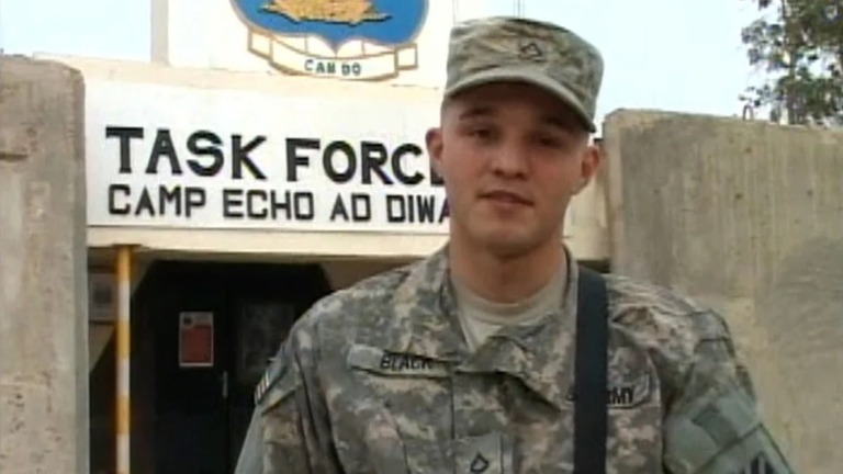 ２００９年、イラク派遣時のゴードン・ブラック二等軍曹/Department of Defense