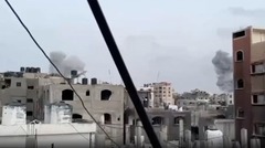イスラエル軍、ガザ北部ジャバリヤを空爆　「住民に避難指示」